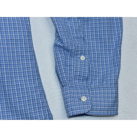 Ralph Lauren Classic Fit Mens Shirt Size XXL Blue White Plaid Button Down Cotton - Picture 7 of 12